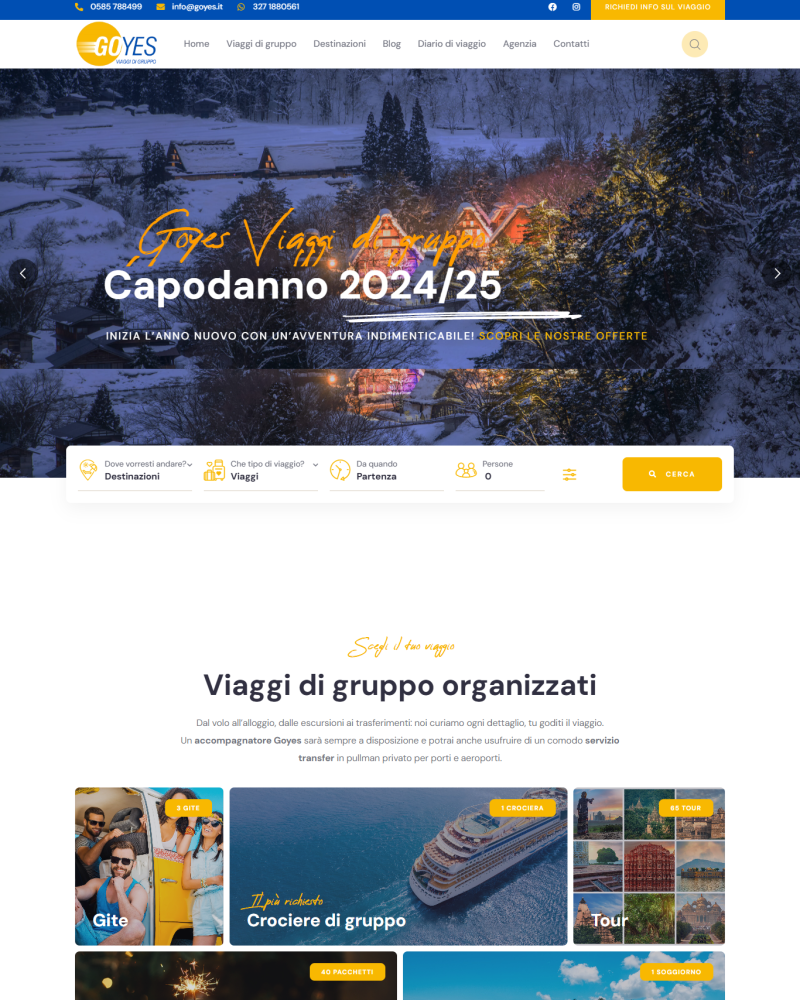 Sito Goyes Viaggi di gruppo